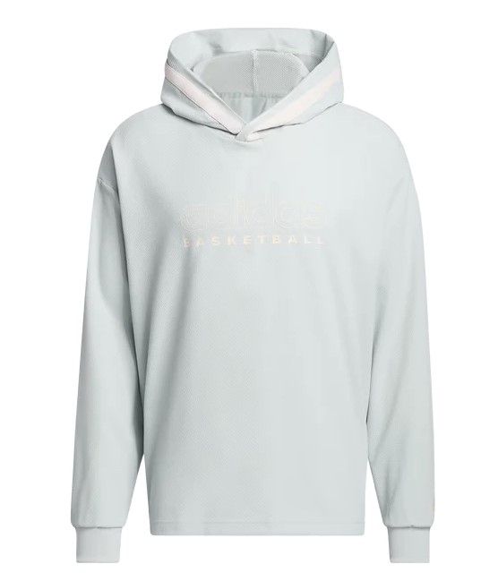 Photo 1 of adidas Men's Select Hoodie, Wonder Silver, Medium