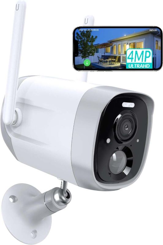 Photo 1 of \NETVUE Security Cameras Wireless Outdoor, 2.5K 4MP 2.4G WiFi Strobe Light/Spotlight Home Security System with Motion Detection and Siren, Two-Way Audio, Color Night Vision, Cloud/SD Storage
