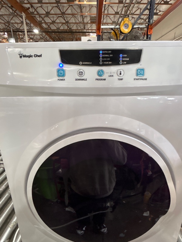 Photo 2 of  magic chefCompact 3.5 cu. ft. Electric Dryer in White