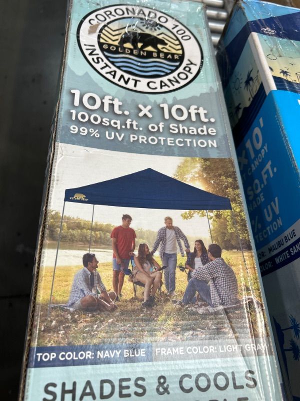 Photo 1 of ****UNKNOWN OF MISSING Parts or damages *** yoli 10 x10 pop up canopy grey