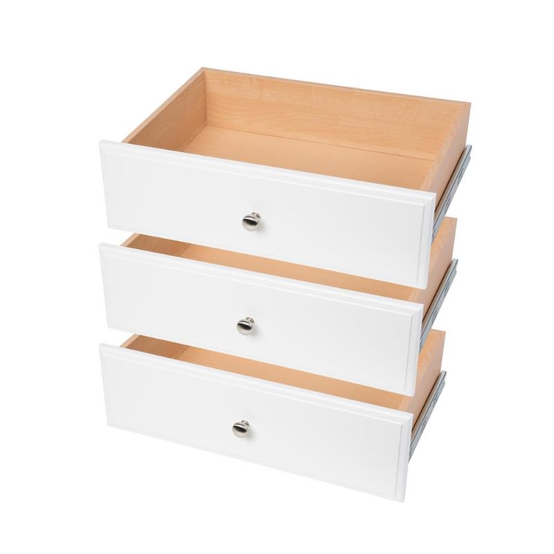 Photo 1 of 8 in. H X 24 in. W White Wood Drawer
