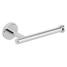 Photo 1 of allen + roth Harlow Polished Chrome Wall Mount Single Post Toilet Paper Holder
