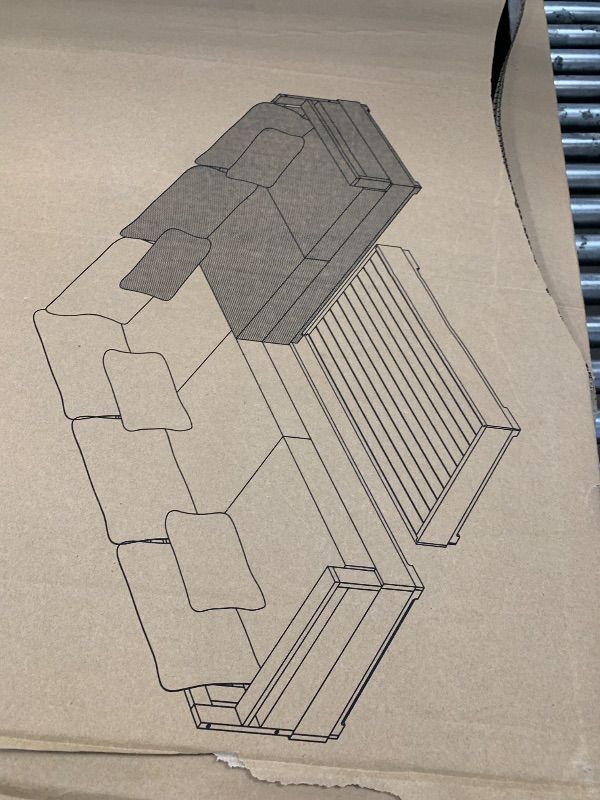 Photo 2 of MISSING 2 OTHER BOXES* ONLY ONE BOX* LEFT SIDE LOVE SEAT ONLY*
Ove Decors 15PKS-BER203-GR1NG_2 Beranda II 3-Piece Wood Frame Grey Patio Sectional Set