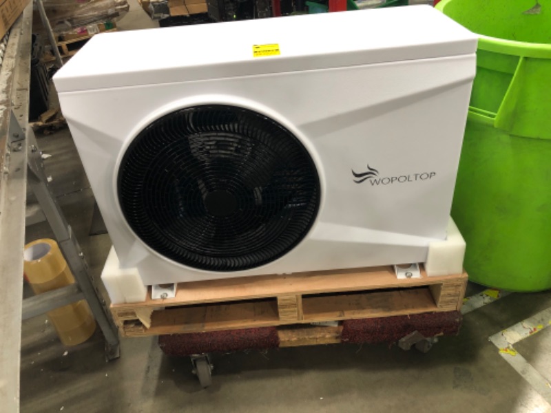 Photo 2 of 35000 BTU Full DC Inverter Pool Heat Pump for Swimming Pools, Dual Function of Heating and Cooling, 10KW Electric Pool Heater with WiFi Smart Control via APP, 220-240V, up to 9000 Gallons
