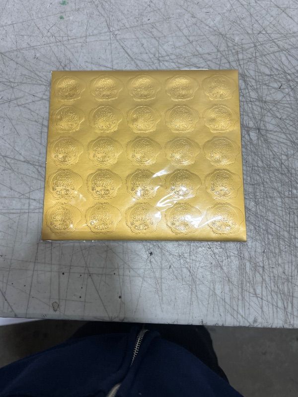 Photo 1 of 300 Pcs Fall Thanksgiving Stickers with the Greetings Happy Fall Y'all, Autumn Themed Happy Fall Stickers Gold Foil for Adults Kids Teacher Classroom School Fall Harvest Party Envelope Seal Card Decor