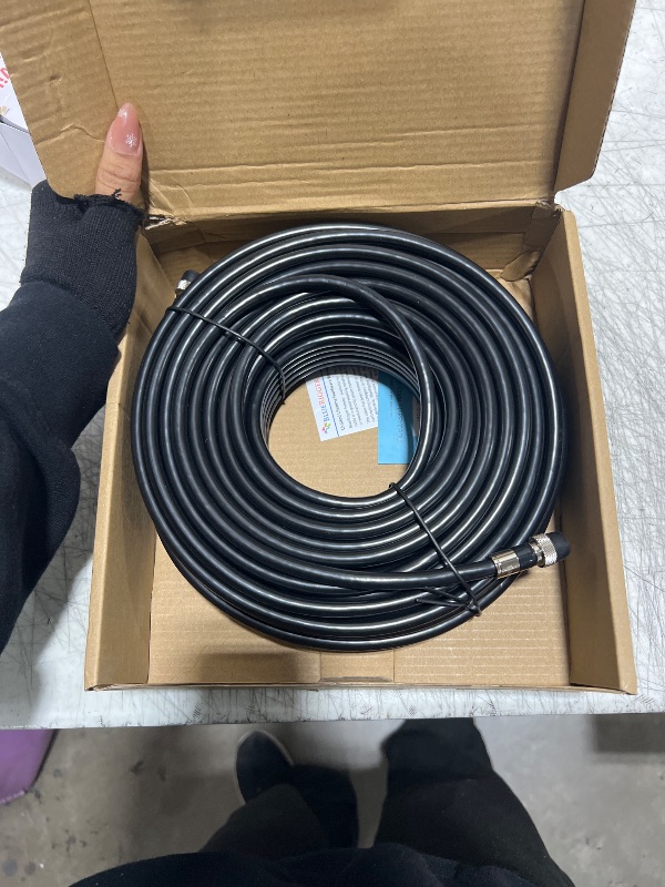 Photo 1 of BlueRigger RG6 Coaxial Cable, 100FT (Weatherproof Rubber Boot, Direct Burial, in-Wall CL3 Rated, 75 Ohm, Indoor Outdoor) - Digital Coax Cord for HDTV, CATV, TV Antenna, Satellite, Broadband Internet
