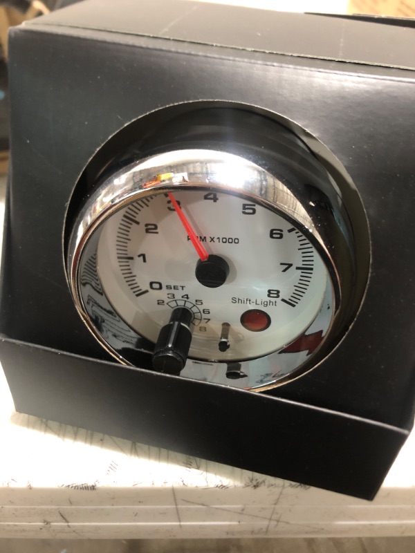 Photo 1 of Tachometer Tacho Gauge Car RPM Revolution Meter 3.75in 0?8000 RPM 7 Color Background Lights Universal Replacement for 4/6/8 Cylinder 12V Gasoline?Powered Vehicles