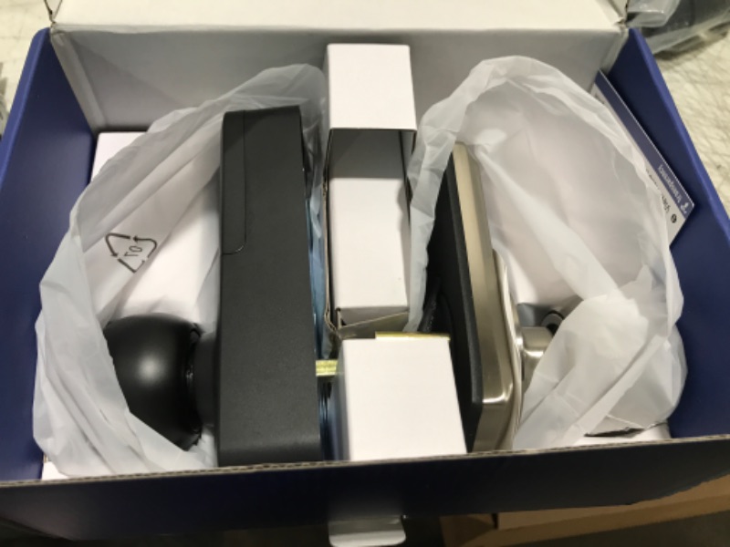 Photo 1 of TEEHO TE003 Keyless Entry Door Lock - Keypad Door Lock with Handle - Electronic Digital Door Lock for Front Door - Smart Door Knob with Keypad - Auto Lock - Anti-Peeping Password - Satin Nickel