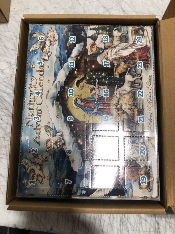 Photo 1 of 2024 Nativity Advent Calendar for Kids,Little Nativity Scene Set Toys,Christian Advent Calendar for Kids Boys Girls Christmas Gifts Party Favor (Nativity Scene)