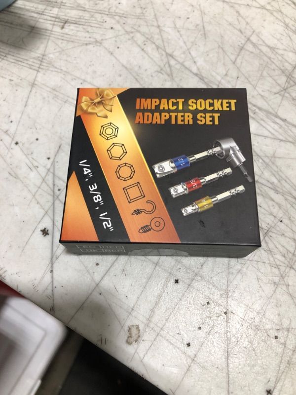 Photo 1 of Socket Adapter Set Gifts for Men - Tools Impact Drill Adapter Extension Christmas Stocking Stuffers for Men Dad Adults boyfriend, Power Hand Gadgets Cool Stuff Ideas 1/4, 3/8, 1/2 Hex Nut Driver Bits