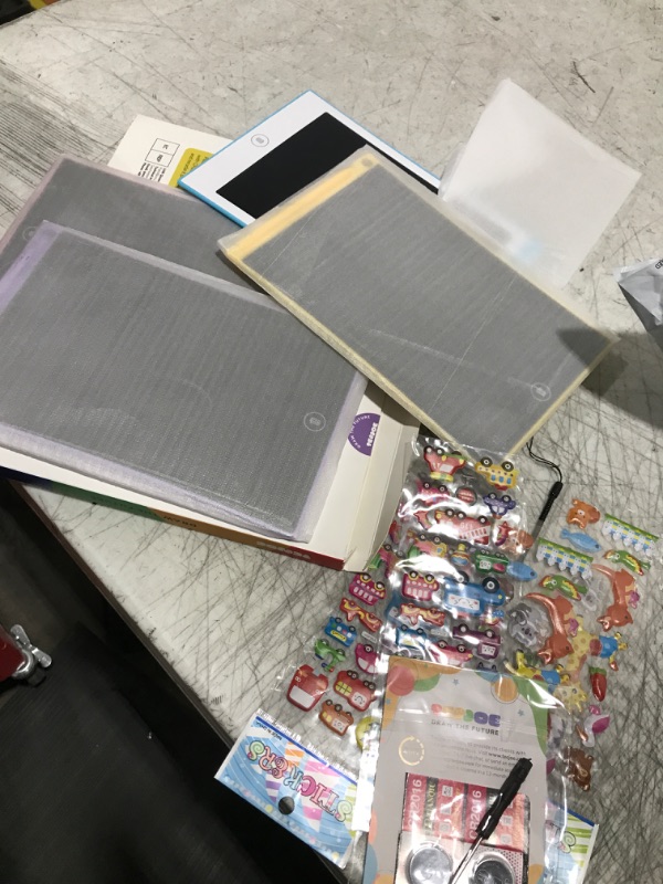 Photo 1 of TECJOE 4 Pack LCD Writing Tablet, 8.5 Inch Colorful Doodle Board Drawing Tablet for Kids, Kids Travel Games Activity Learning Toys Birthday Gifts for 3 4 5 6 Year Old Boys and Girls Toddlers