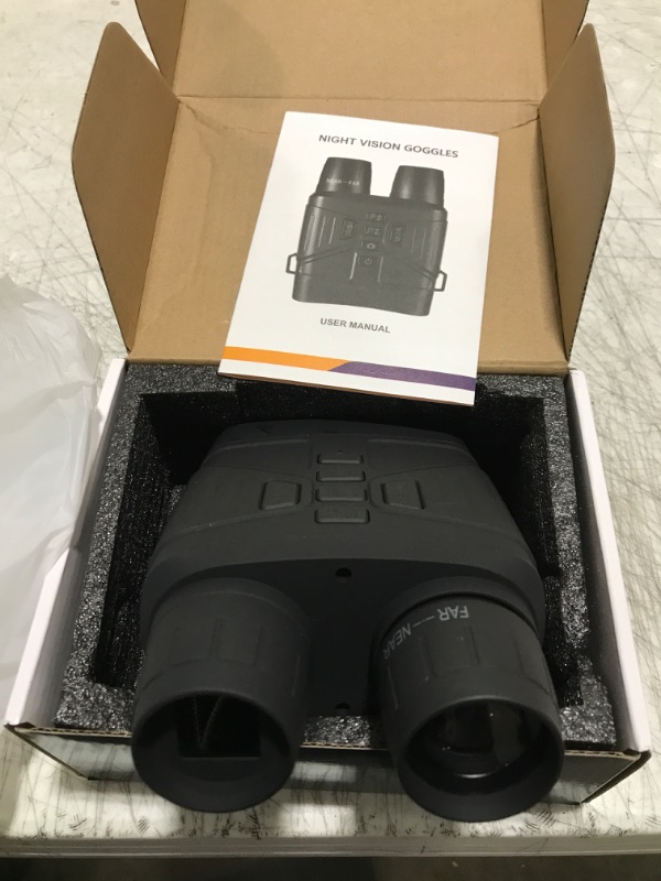 Photo 2 of HEXEUM Night Vision Goggles - 4K Night Vision Binoculars for Adults, 3'' HD Screen Binoculars can Save Photo and Video with 32GB TF Card, Black, NV4000