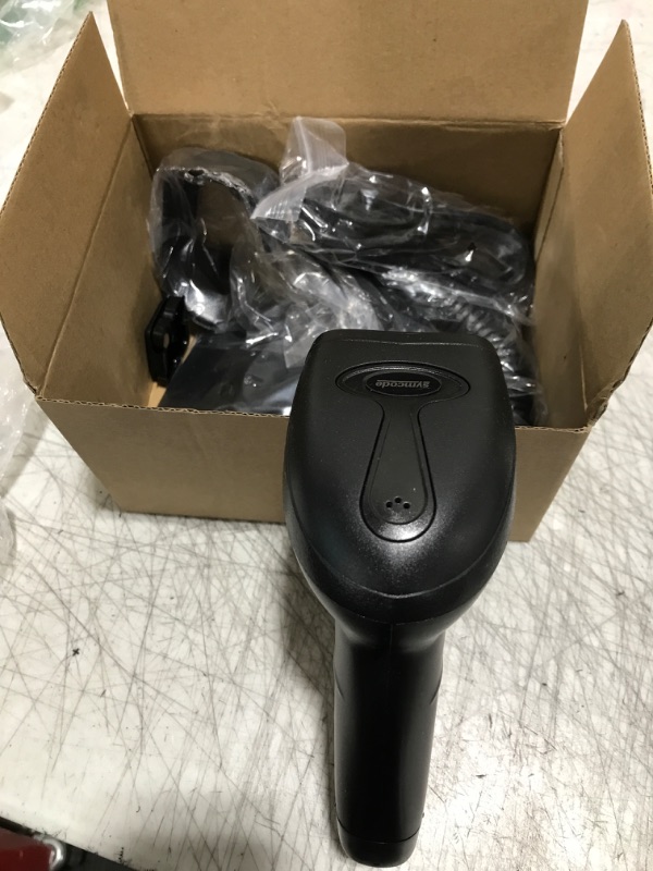 Photo 2 of Symcode 2D Wireless Barcode Scanner with Auto-Sensing Stand,Putting on Stand to Scan Automatically Sense Scanning Barcode Scanner with Battery Level Indicator and Multiple Scanner to One Receiver