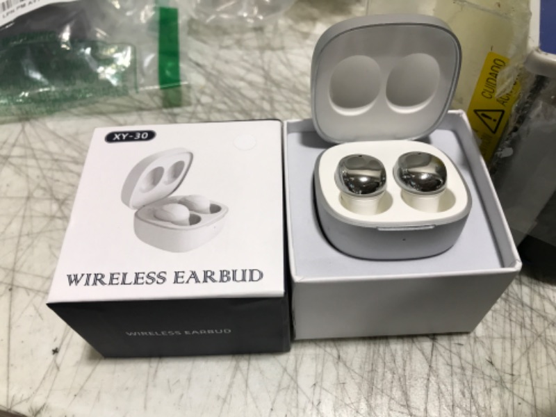 Photo 2 of ELOVEN Wireless Earbuds Deep Bass Stereo Sound Bluetooth Earbuds 120H True Wireless Headphones with Ear Caps (S/M/L) for Samsung S24/S23/S22/S21 Ultra Z Flip 5/4/3/Fold 5/4 A53 iPhone 16/15/14 Silver