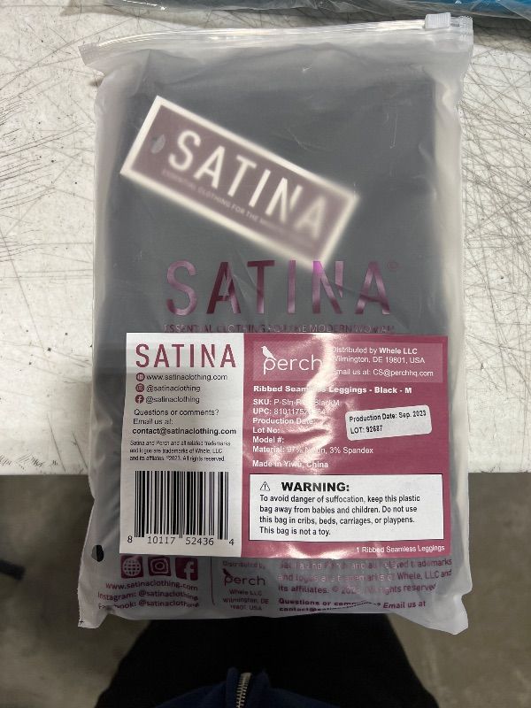 Photo 1 of SATINA High Waisted Full Length Tummy Control Leggings, Ribbed Leggings, Joggers