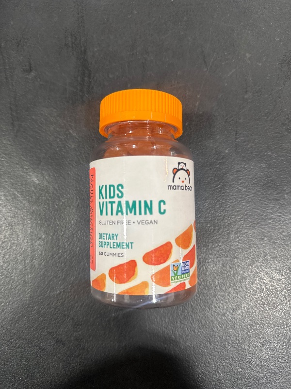 Photo 2 of Amazon Brand - Mama Bear Vegan Kids Vitamin C, Orange, 60 Count, Immune Health, 125 mg per Gummy