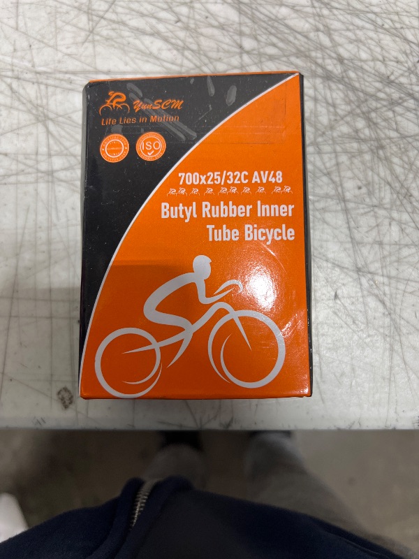 Photo 1 of 2-PCS 700C Heavy Duty Bike Tubes 700x25C/26C/28C/32C/34C AV48?25/34-622? 700C Bicycle Inner Tubes Compatible with 700x25C 700x26C 700x27C 700x28C 700x30C 700x32C 700x34C Bike Tire Tubes Schrader Valve