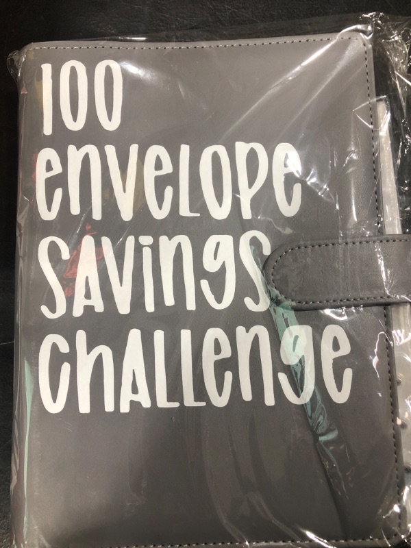 Photo 2 of 100 Envelope Challenge Binder, Savings Challenges Sheets ?Budget Binder with Cash Envelopes?Easy and Fun Way to Save $5,050, Budget Binder Planner Book for Budgeting Planner & Saving Money (Grey)