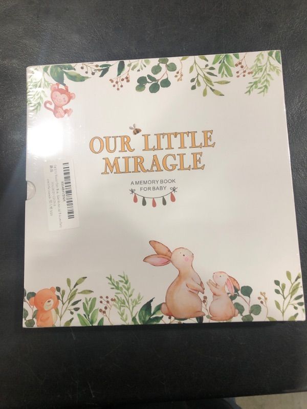 Photo 2 of Baby Memory Book - Our Little Miracle, 248 Pages Color, Keepsake Journal for Baby's First Five Years, Unisex Baby Scrapbook, Record Book for New Parents, Ideal Gift for Baby Shower and Welcome Party