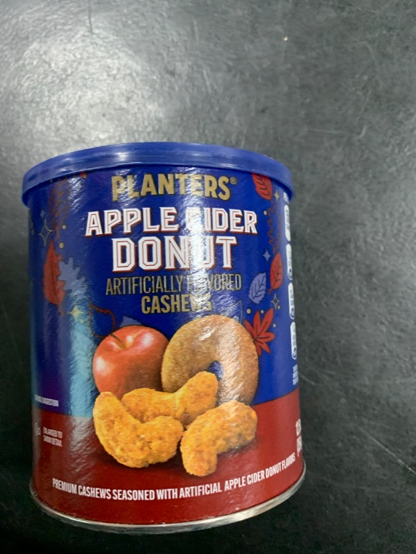 Photo 2 of PLANTERS Apple Cider Donut Cashews, Cooking & Baking Nuts & Seeds, Flavored Cashews, Fall Snacks, Cashew, Party Snack, Plant-Based Protein, 12.5 oz Canister (EXP MAY 2025)