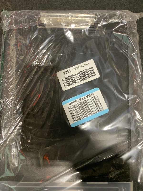 Photo 1 of Piasoenc Clipboard with Storage, 8.5x11 Storage Clipboards with Pen Holder and A4 Legal Paper Folder, Heavy Duty Plastic, Folio & Side-Opening, Low Profile Clip, for Nurses, Teachers, Lawers, Black