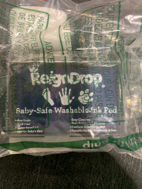Photo 1 of ReignDrop Ink Pad For Baby Footprint & Handprint - Creates Impressive Long Lasting Keepsake Stamp for Infant & Kids. Smudge Proof, Easy to Wipe Off Skin, Safe & Gentle Acid Free(Dark Blue)