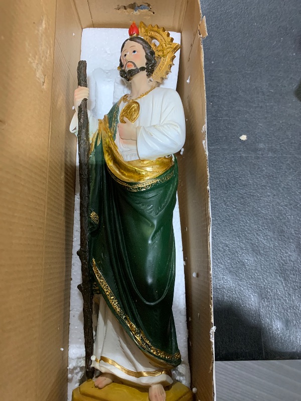 Photo 2 of 15 Inches Saint Jude San Judas Tadeo St Santo Christian Decor Religious Statue Catholic Gift The Pilgrim Sculptures Home Chapel Figurine (15 Inch)