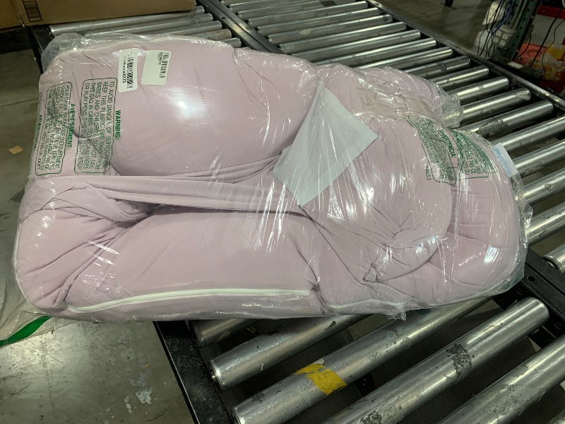 View 2 of QUEEN ROSE Cooling Pregnancy Pillows,E Shaped Full Body Pillow for Sleeping, with Pregnancy Wedge Pillow for Belly Support, 60 Inch Maternity Pillow for Side Sleeper, Cooling Rayon Cover, Purple