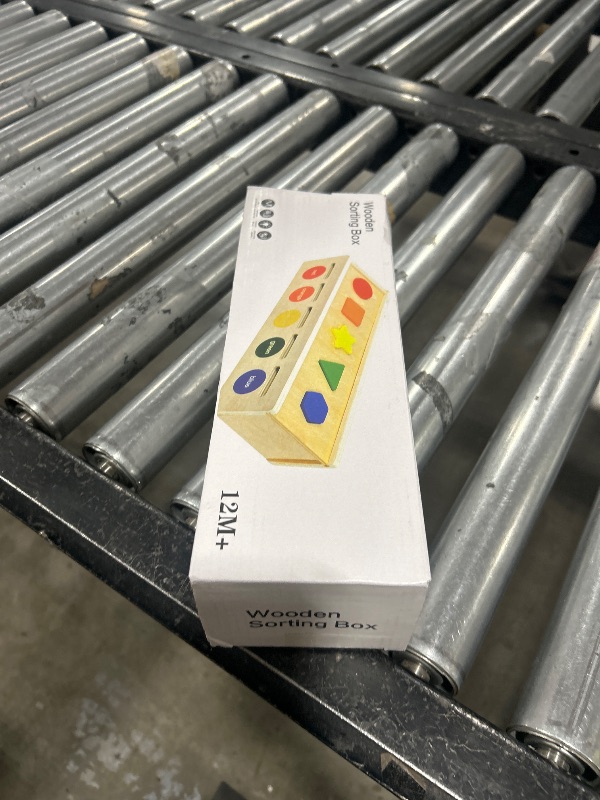 Photo 1 of Shape Sorter Wooden Color Sorting Toys for Toddlers 1 2 3 4 Year Old Matching Shape Sorters Toys Wooden Blocks Learning Educational Toys for Boys Girls Classroom Birthday Easter Gifts