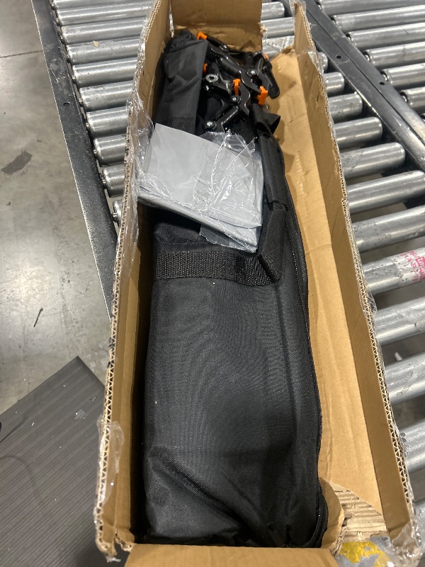 Photo 2 of EMART Backdrop Stand, 8.5ft Height 10ft Width Adjustable Background Support Kit with Flat Steel Base for Photography, Photo Pipe and Drape Stand for Parties Birthday Video Studio - Black