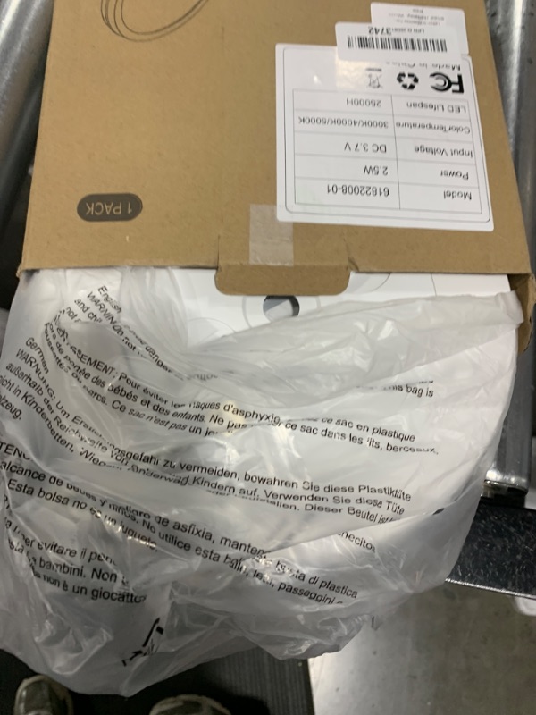 Photo 1 of Lakumu 9" Battery Operated Ceiling Light, Motion Sensor Rechargeable Wireless LED Ceiling Light with Remote, Dimmable Indoor Overhead Lamp for Closet Shower Pantry Shed Hallway, 3 Color Temp