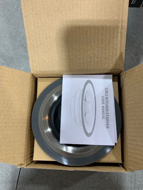 Photo 1 of Sink Bounce Core Drain Strainer - Ounic Upgraded 3-in-1 Kitchen Sink Drain Strainer, 304 Stainless Steel Sink Stopper with Strainer Basket for US Standard 3-1/2 Inch Kitchen Drain