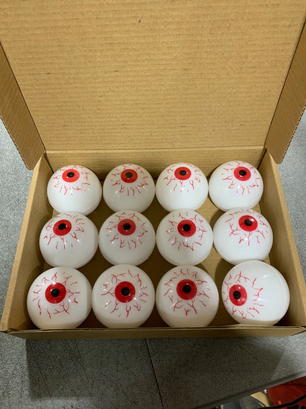 Photo 3 of Anditoy 12 Pack Halloween Eyeball Lights LED Tealights for Indoor Halloween Decorations Home Halloween Decor