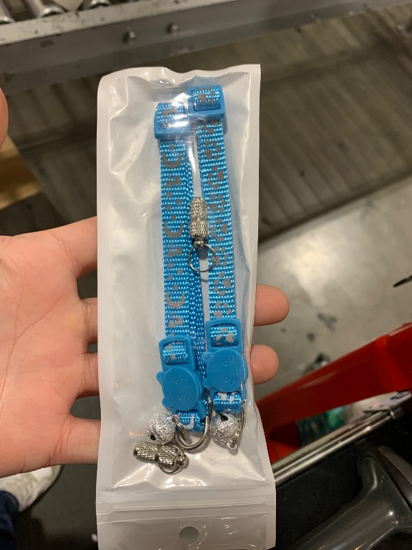 Photo 1 of LLHK 2 Pack Breakaway Cat Collars & 2 Pcs Name Tags,Reflective Safety Kitten Collar with Bell,for Girl Boy Male Cats,Adjustable 7''-12'', Personalized ID Tag,Pet Supplies,Accessories