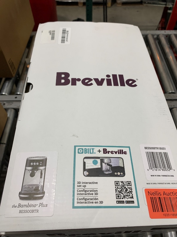 Photo 3 of Breville the Bambino Plus Espresso Machine with Auto Milk Frother, Espresso Maker with Seconds Heat Up, Cappuccino & Latte Machine for Home, BES500BTR, Black Truffle