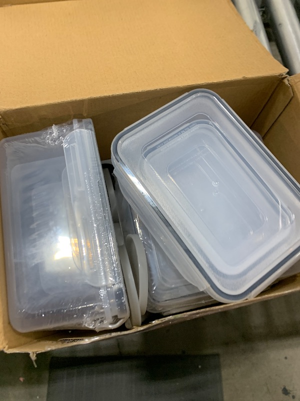Photo 1 of 40 PCS Food Storage Containers with Lids Airtight (20 Containers & 20 Lids), Plastic Storage Meal Prep Container-Stackable 100% Leakproof & Microwave Organization and Storage Sets, Lunch Containers