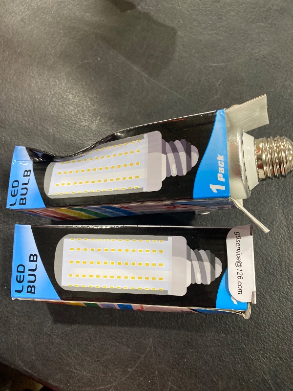 Photo 1 of 1.77 x 5.90 inch Big E26 20W LED Light Bulbs 2700K Warm White 3000 Lumen 200 Watt Equivalent Incandescent Light Bulbs for Outdoor Home attic Corridor Garage Indoor Candelabra Ceiling Fan Bulbs,2 Pack