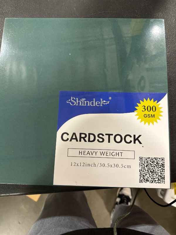 Photo 2 of Shindel 50 Sheets Green Cardstock, 12 x 12 Inch Printer Paper 300gsm Thick Cardstock Paper for DIY Cards Making, Greeting Cards, Paper Crafting, Invitations, Back to School Supplies