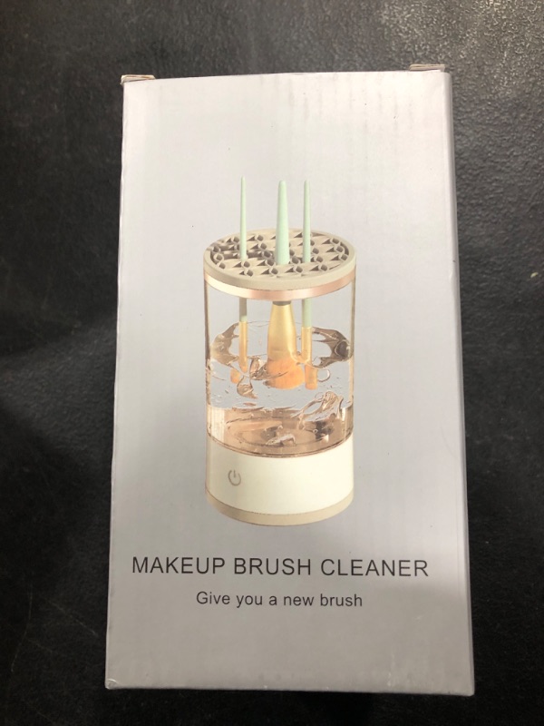 Photo 1 of Electric Makeup Brush Cleaner, Quick Efficient Machine for Deep Cleaning All Types of Brushes, Automatic Makeup Brush Cleaner,Portable Compact Design,Travel,Home Use,for wife, girlfriend
