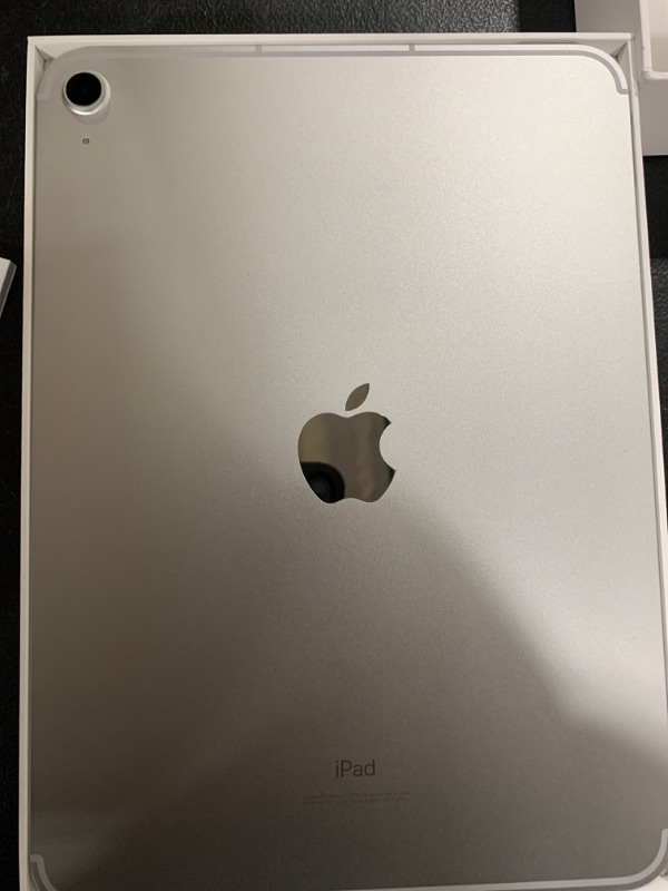 Photo 4 of Apple iPad (10th Generation): with A14 Bionic chip, 10.9-inch Liquid Retina Display, 256GB, Wi-Fi 6 + 5G Cellular, 12MP front/12MP Back Camera, Touch ID, All-Day Battery Life – Silver