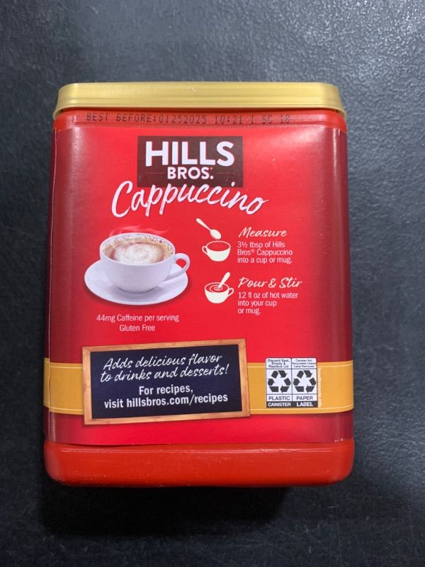 Photo 2 of Hills Bros Instant Salted Caramel Cappuccino Mix, Easy to Use and Convenient, Enjoy Coffeehouse Flavor from Home, 14 Oz