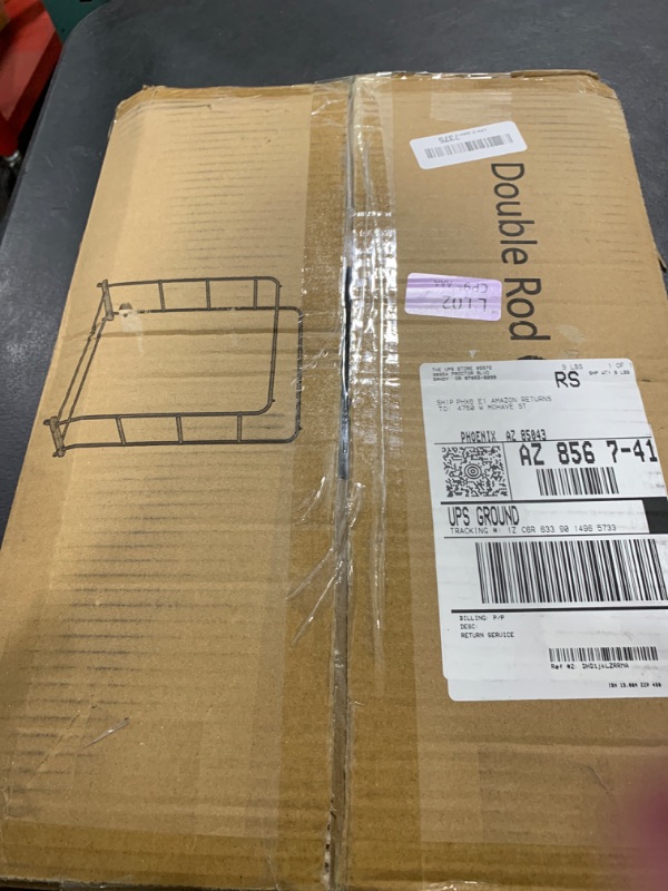 Photo 1 of Laiensia Double Rods Clothing Rack with Wheels, Garment Rack for Hanging Clothes, Multi-functional Bedroom Clothes Rack, Black