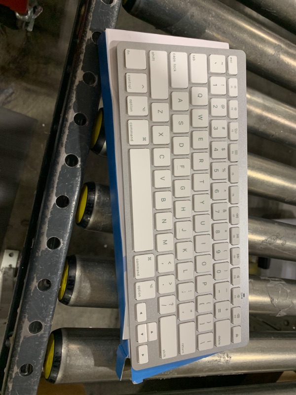 Photo 1 of OMOTON Bluetooth Keyboard for Mac, Compact Wireless Keyboard Compatible with MacBook Pro/Air, iMac, iMac Pro, Mac Mini, Mac Pro Laptop and PC (Silver)