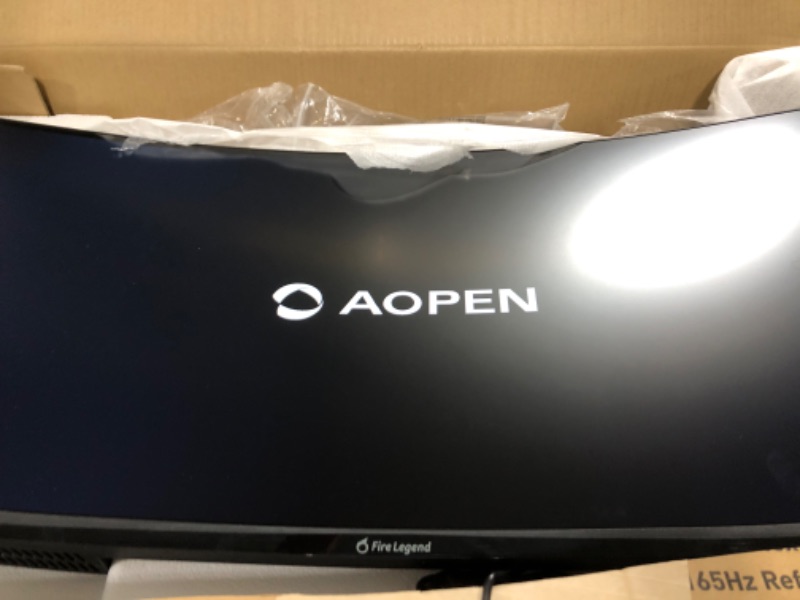 Photo 3 of AOPEN by Acer 34HC5CU S3bmiiphx 34" QHD 3440 x 1440 21:9 Curved Gaming Monitor | AMD FreeSync Premium | Up to 180Hz | 1ms TVR | Tilt & Height Adjustable | VESA Mountable | 1 x DP 1.4 & 2 x HDMI 2.0
