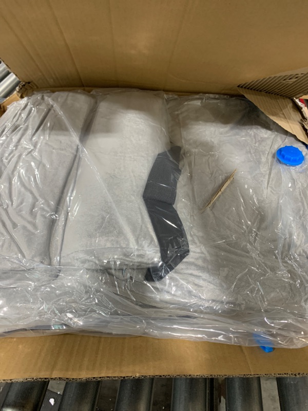 Photo 1 of TOPSKY Adjustable Bed Wedge Pillow with Backrest, 6 Reclining Positions and Memory Foam, Wide Seat for Post Surgery, Reading, Sitting and Sleeping for Bed and Sofa (Grey, 21.65" Wide)