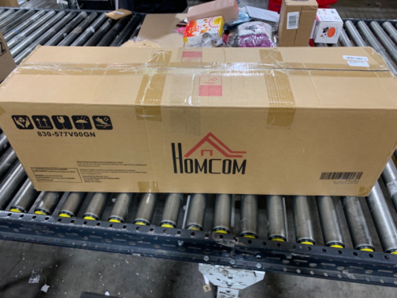 Photo 1 of HOMCOM 6 Foot Artificial Christmas Tree, Pine Hinged Xmas Tree with 795 Realistic Branches, Steel Base, Auto Open, Green