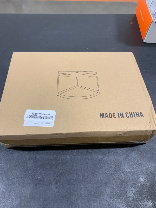 Photo 1 of Lvssci 2 Tier Corner Shelf Rack Kitchen Counter Cabinet Bathroom Organizer Makeup Cosmetic countertop Organization and Storage Under Sink Organizers Perfume Trays for Dresser Black