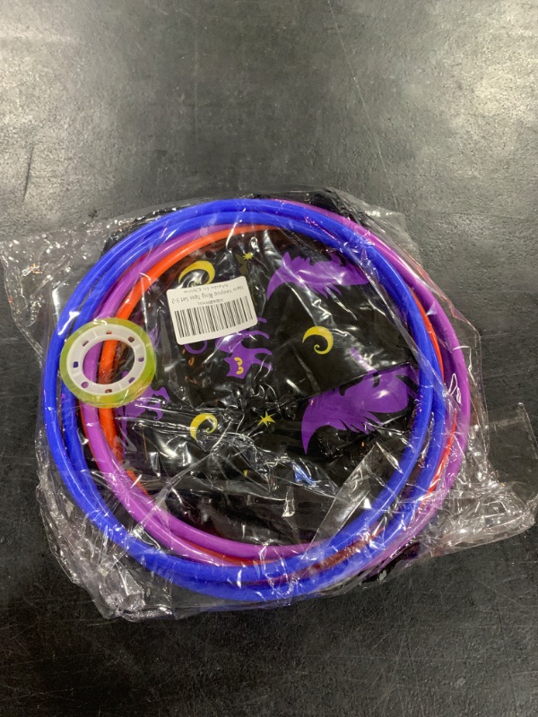 Photo 1 of Halloween Ring Toss Game Set, 3Pcs Inflatable Witch Hats with Colorful Plastic Rings and Air Pump for Halloween Party Games Super Fun Indoor Outdoor Party Supplies