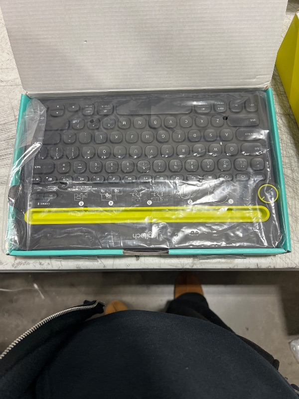 Photo 1 of Logitech Wireless Bluetooth Keyboard for Multi-Devices K480 - Works with Windows, Mac, iPad Tablet, Android and Smartphones - Bulk Packaging - Black