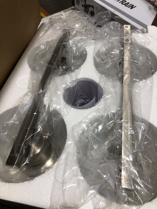 Photo 1 of 4-Light Bathroom Light Fixtures, Bathroom Vanity Lights with Clear Glass Shades, Brushed Nickel Bathroom Light Fixtures Over Mirror, Modern Bathroom Wall Lamp for Mirror Living Room Cabinet Bedroom